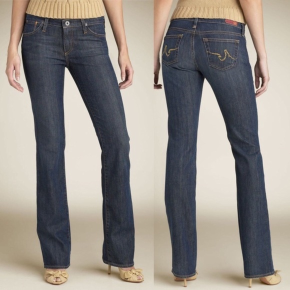 Ag Adriano Goldschmied Denim - AG The Kiss Straight Leg Dark Wash Jeans 30